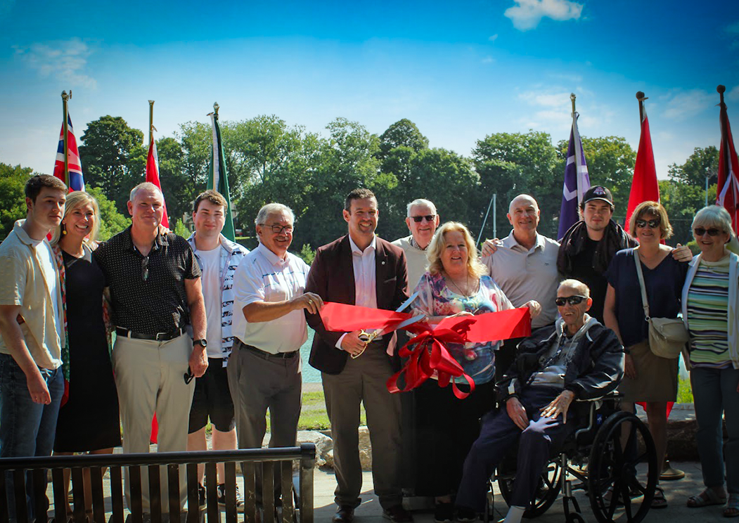 Ribbon being cut at Williamson Point