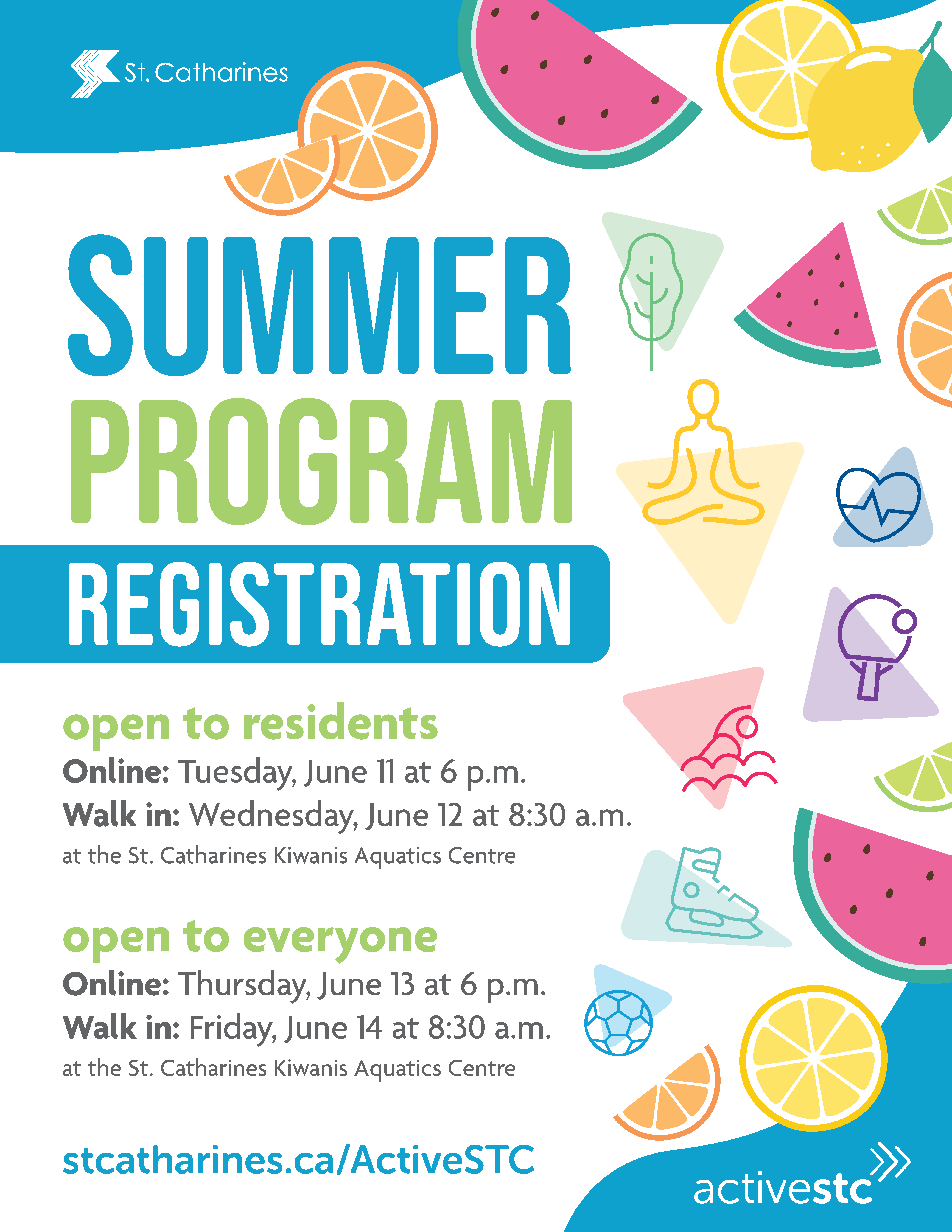 summer program registration flyer