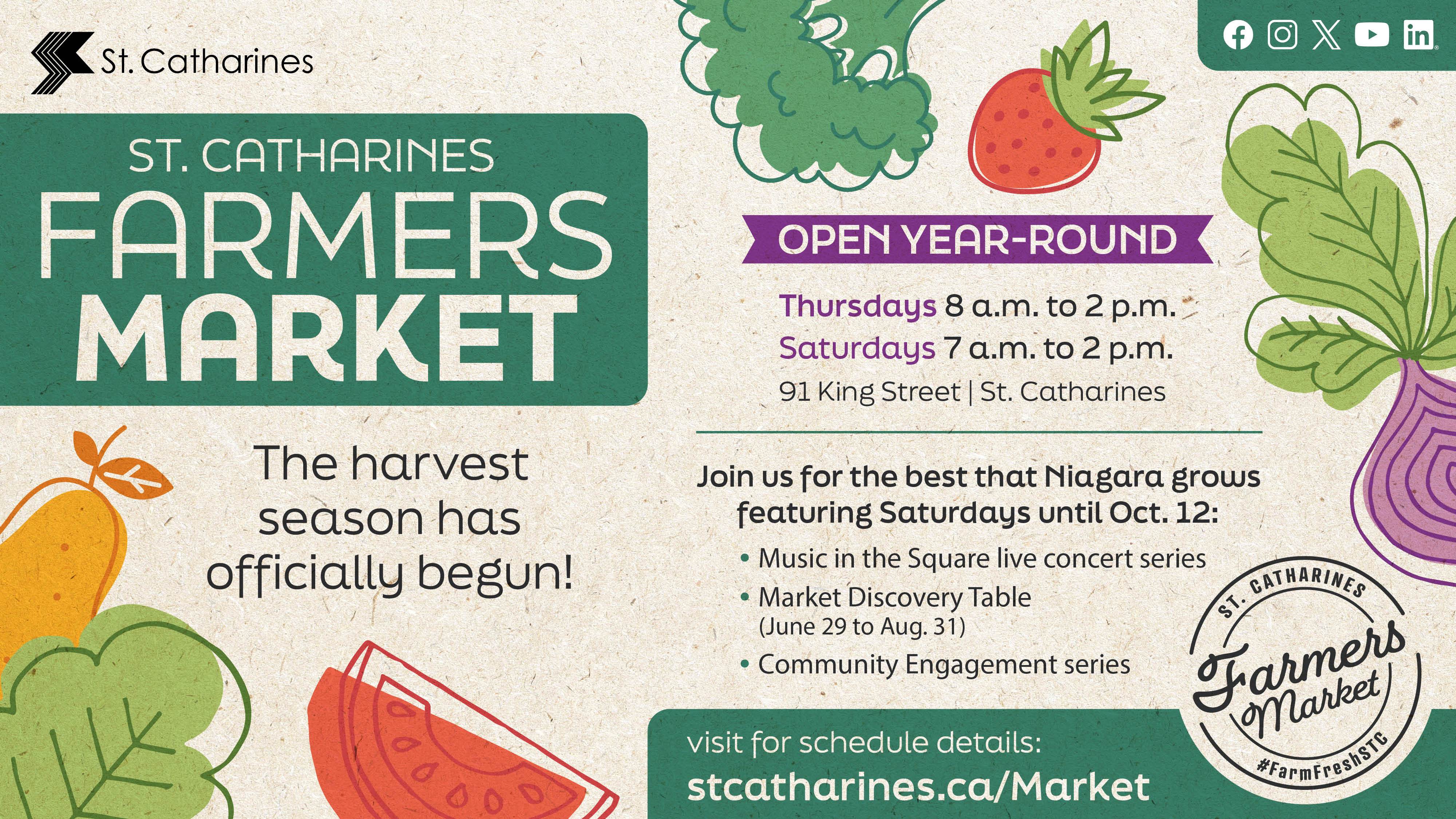 St. Catharines Farmers Market Graphic