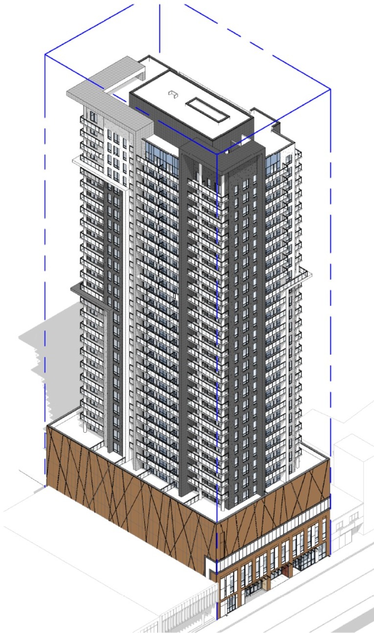 Drawing of proposed building